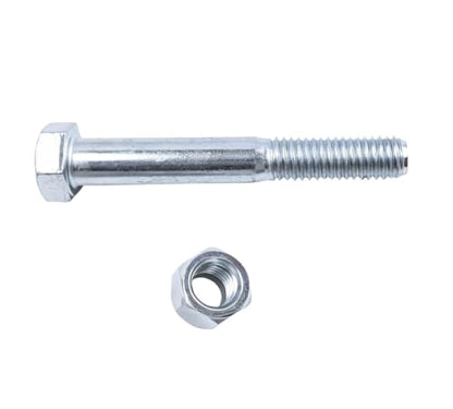 12Pcs Grade 5 Shear Bolts for Rotary Cutters 1/2" x 3-1/2" with Nylock Nuts