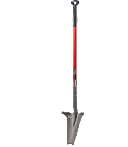 Root Slayer 22311 Nomad Garden Spade, Serrated Edge, Red - color: Red, size: Medium