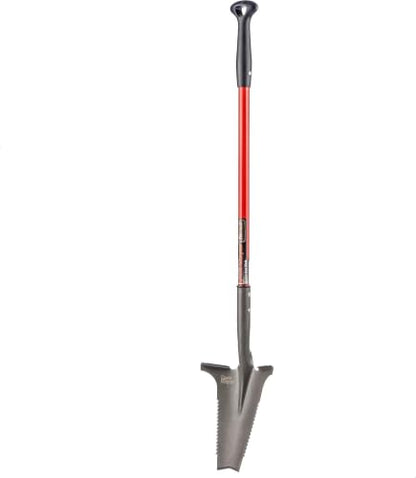 Root Slayer 22311 Nomad Garden Spade, Serrated Edge, Red - color: Red, size: Medium