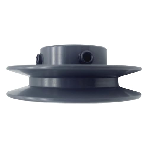 AK30-1/2 v Belt Pulley, 3.05 inch OD, 1/2 Inch Bore, Cast Iron Material, AK Single Groove v Belt Pulleys for "4L" or "A" or "3L" Belts - size: 3.05 inch OD, 1/2 Inch Bore, style: 1 Groove