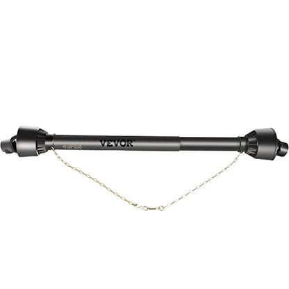 VEVOR PTO Shaft 1-3/8" PTO Drive Shaft 6 Spline Tractor Round Implement End - size: 43"-61"