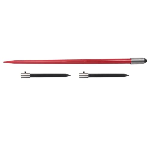 waltyotur 49" Hay Bale Spear 3000lbs Capacity w/2 Stabilizer