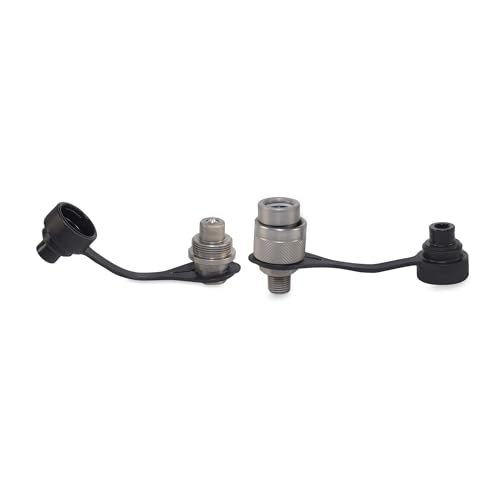 1/4" High-Pressure Hydraulic Quick Connect Coupler Set - 10,000 PSI - 1/4" NPT Thread - size: 1/4" Body