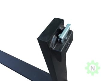 48" Skid Steer Pallet Fork Blades, 1.25" x 4" x 48", 4000 LB - size: Single - 48" Fork Tine Only