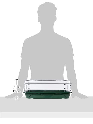 EarlyGrow 93774 Domed Propagator, 1 Height Extender, Green - size: 1 Side Extender with no Clip Set