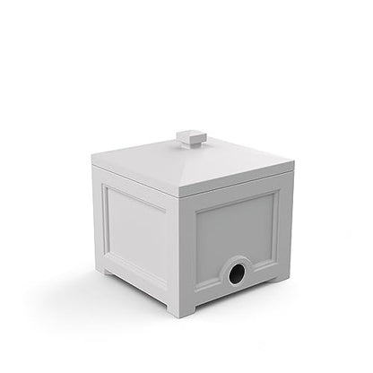 Mayne Inc 5858-W Fairfield Garden Hose White Storage Bin - color: White