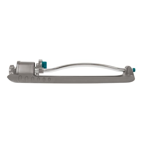 Gilmour Adjustable Rectangular Lawn Sprinkler, Water Sprinkler for Large Area Coverage, Hose Sprinkler for Lawn and Garden, Gray