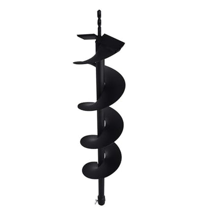 6-inch Auger Bit 3/4-inch Inside Diameter Gas Driven Auger Bit for Rear Fence Hole Digger - size: 6Inch