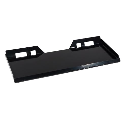 1/4” Universal Quick Attach Plate Compatible w/Kubota & Bobcat Skid Steers & Tractors - Heavy Duty Grade 50 Steel Skid Steers Quick Attachment Mount Plate - size: 1/4 Inch