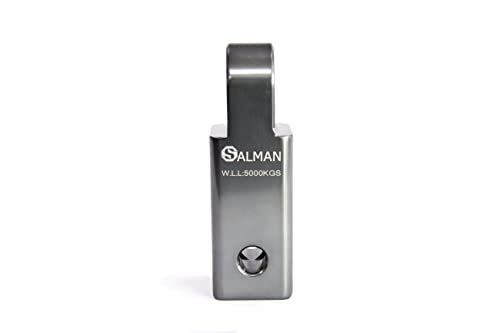 SALMAN 5T 11,000 LBS Aluminum Alloy 6061 Hitch Receiver Winch Accessories Grey