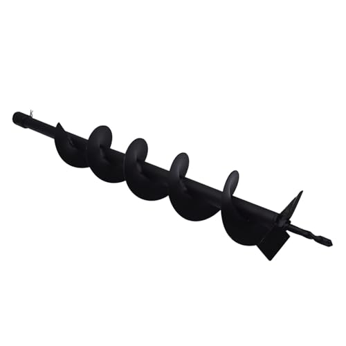 4Inch Auger Drill Bit, Planting Garden Auger Planter Garden Drill Bit Post Hole Rapid Planter Compatible Auger Machine Head with 3/4In Shaft - size: 4Inch