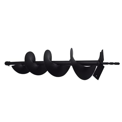 6-inch Auger Bit 3/4-inch Inside Diameter Gas Driven Auger Bit for Rear Fence Hole Digger - size: 6Inch