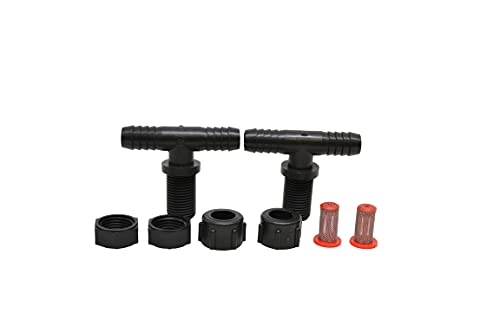 Valley Industries Polypropylene Tee Nozzle Body Kit - 11/16" MPS x 3/8" HB, 2 Pack - style: Tee Nozzle Body