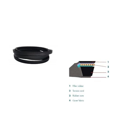 754-04045 Lawn Mower 42" Deck Belt 1/2"X109" for MTD Cub Cadet RZT-42 LT1042 RZT17 LT1040 954-04045 Toro 112-5800 Troy-Bil - size: 754-04045