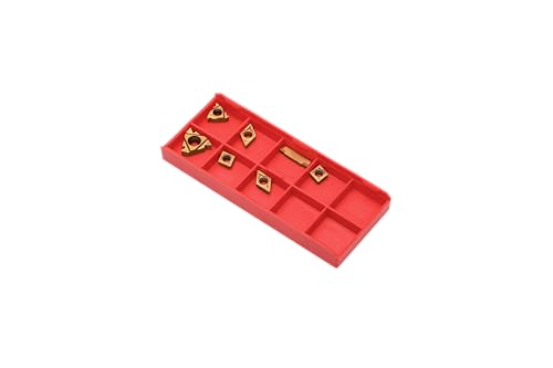 14 Pcs Turning Inserts for 3/8'' 10mm Turning Grooving Threading Boring Carbide Inserts Carbide Turning Tool - style: Inserts replacement 3/8'' 10mm