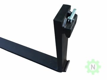 48" Skid Steer Pallet Fork Blades, 1.25" x 4" x 48", 4000 LB - size: Single - 48" Fork Tine Only