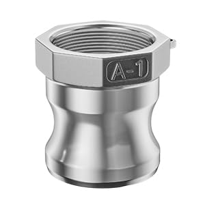316 Stainless Steel 1 1/4" Camlock Fitting - Female thread pipe fitting - size: Cam lock 1 1/4" Type D+A