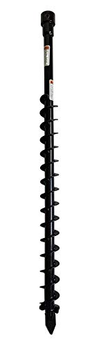 GardenTrax Earth Auger Spiral Drill Bit 2” x 36”, Post Hole Digger with 7/8" Drive Drill - size: 2 in