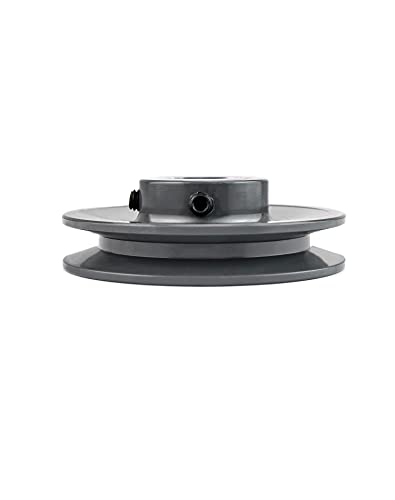 QWORK Single Groove Web Sheaves, 3.95" OD 5/8" Bore V-Belt Sheave for V-Belt, AK4158
