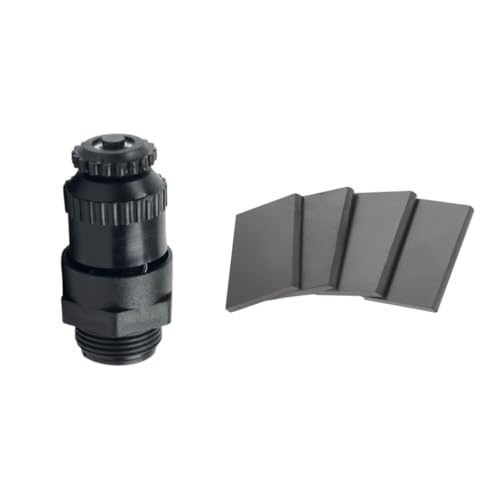 Milking Machine Combo Kit, Vacuum Regulator with 80mm Graphite Pallet, 1-1/4 Inch, Leak-Free, Adjustable Flow Control