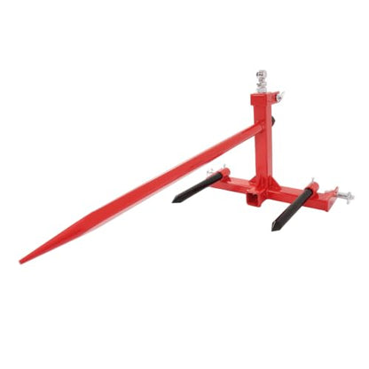 Suitable for 3-Point Hay Bale Spear with 3000 LB Capacity - Cat 1 Tractor Receiver Hitch & Gooseneck Ball