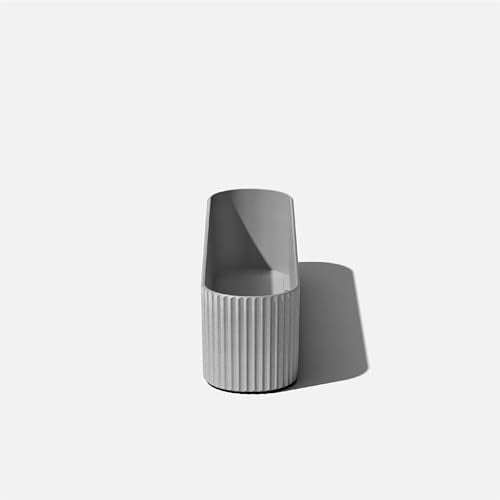 Veradek Demi Series Window Box Planter - Round Outdoor Planter - color: Gray, size: 36 inch - 2 Pack