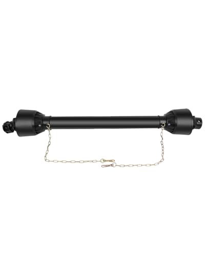 SCITOO Black 39"-63" PTO Shaft, 1-3/8" PTO Drive Shaft - color: Black, size: 39"-63"