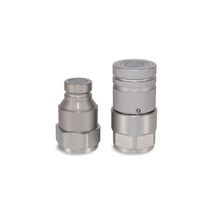 1″ Flat Face Hydraulic Quick Couplers Set - 1-1/4″ SAE Port - size: 1" Body