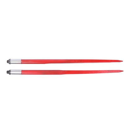 43In 3000 lbs 2PCS Hay Bale Forks Dedicated Agricultural Hay Bale Handling Replacement for Tractor Loaders