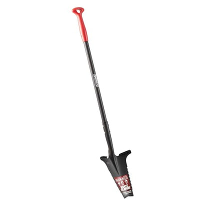 Root Slayer RS223 Nomad Garden Spade, Serrated Edge, Black - color: Black, size: Medium