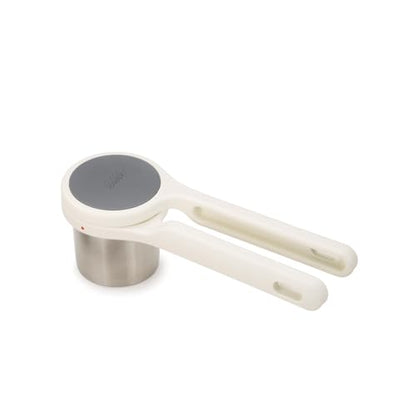 Joseph Joseph Helix Potato Ricer Masher Ergonomic Twist-Action Hand Manual Stainless Steel For Mashed Potato, Vegetable Purees, Stainless Steel - style: Potato Ricer