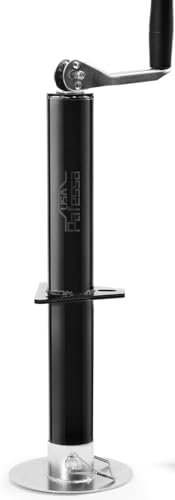 USA RV Top Crank A-Frame Trailer Tongue Jack 2,000LB Lift Capacity 15in Lift Removable Footpad