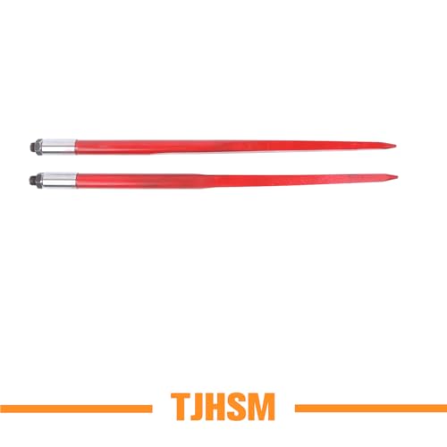 43In 3000 lbs 2PCS Hay Bale Forks Dedicated Agricultural Hay Bale Handling Replacement for Tractor Loaders