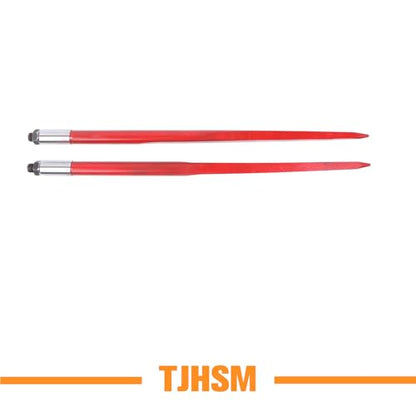43In 3000 lbs 2PCS Hay Bale Forks Dedicated Agricultural Hay Bale Handling Replacement for Tractor Loaders