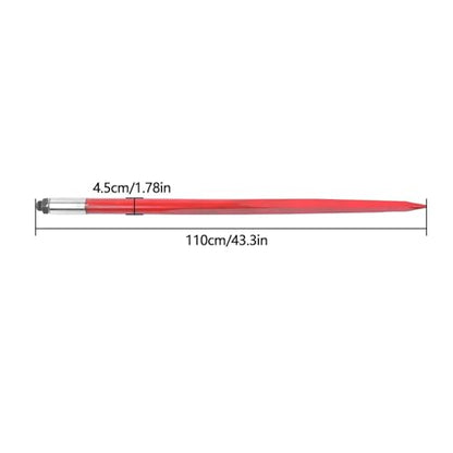 waltyotur 2PC 43" Red Hay Spear 3000lb for Bobcat Skid Steer Tractor