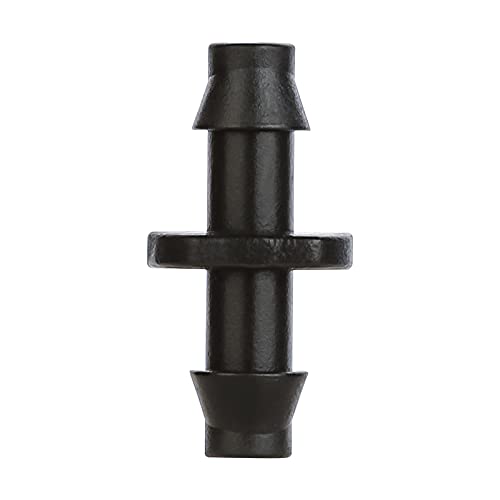 1/4" Barbed Coupling Fittings for Garden System,100-Pack - size: 1/4" Drip Straight Connectors