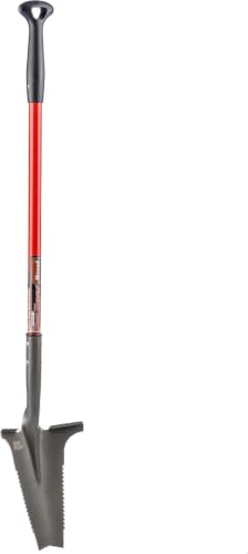 Root Slayer 22311 Nomad Garden Spade, Serrated Edge, Red - color: Red, size: Medium