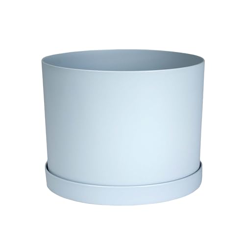 Bloem Mathers Planter w/Saucer Tray 6" Misty Blue - color: Misty Blue, size: 6"