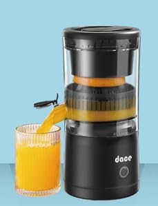 Dace Rechargeable Citrus Squeezer for Orange, Lemon, Grapefruit, Watermelon, Pomegranates with One Touch Operation
