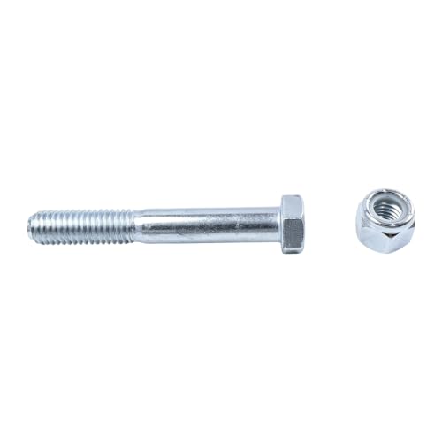 12Pcs Grade 5 Shear Bolts for Rotary Cutters 1/2" x 3-1/2" with Nylock Nuts