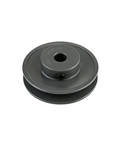 QWORK Single Groove Web Sheaves, 3.05" OD 1/2" Bore V-Belt Sheave for V-Belt, AK3012