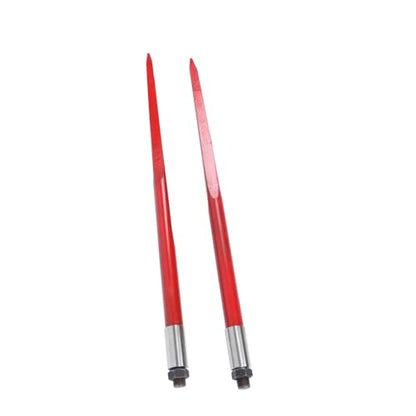 2 Pack Hay Spear 43" Bale Spear 3000 lbs Capacity Replacement for Tractors, Loaders, Cranes, Telehandlers
