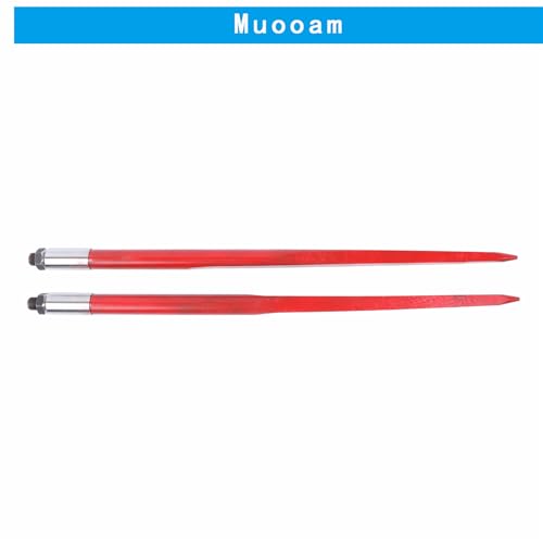 2PCS Hay Bale Forks 43In 3000 lbs Quick-Change Interface
