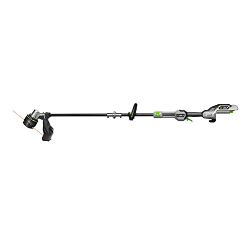 EGO POWER+ String Trimmer, Battery Powered, 16" Trimmer for Weeds and Grass with POWERLOAD, LINE IQ, Telescopic Carbon Fiber Shaft, Battery and Charger Not Included - ST1620T - style: 16" Line IQ/Telescopic (No Battery/Charger)