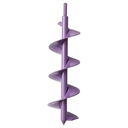 Power Planter DIY Guru Garden Drill Auger Bit (3"x12") - Designed for Planting, Digging Holes, Paint Mixing, Cement Mixing and Home Projects - Made of Steel with a 3/8" Non-Slip Hex Drive (Purple) - color: Purple