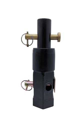 Auger Adapter, 2 inch Female Hex to 2 inch Male Round Shaft - size: 2 in F Hex to 2 in M Round