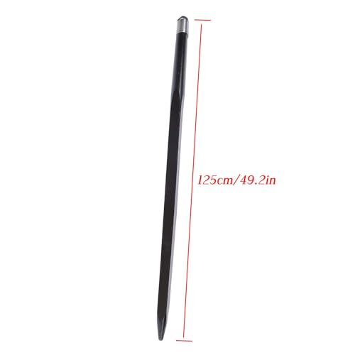 waltyotur 2PC 49" Black Hay Spear 4500lb for Bobcat Skid Steer