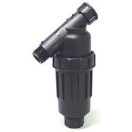 Drip Irrigation 3/4" Hose Thread Filter - Agricultural Grade Plastic, Stainless Steel Screen, Manual Control, Threaded Fit