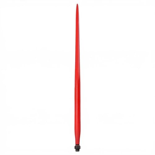 49" Hay Bale Spear, 4000 LBS Capacity Heavy Duty Square Bale Spike with Hex Nut & Sleeve, Quick Attach Replacement for Kubota Compact Loader, Tractor Bucket & 3-Point Skid Steer, Ideal for Round Bale