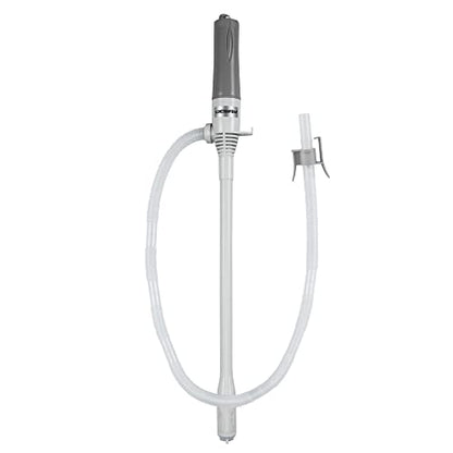 Deway Fuel Transfer Pump WAYPUMP07, D Battery, Extra Long Hose, Gray, Large - style: Basic